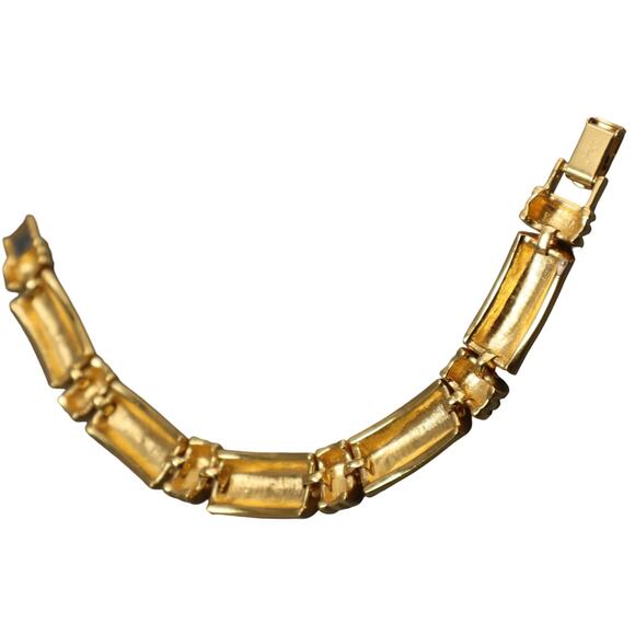 Vintage Napier Enamel Bracelet White Links - Picture 4 of 5